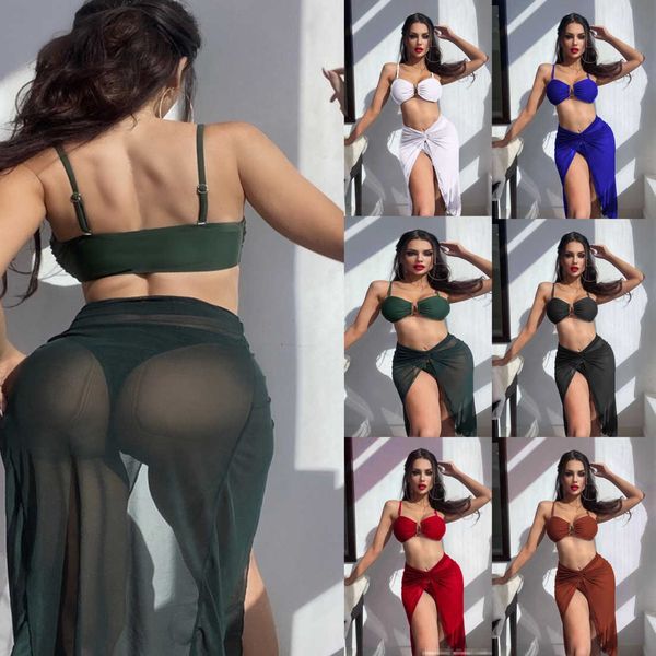 monokinis designer luxury 2023 women's three-piece set of solid color suspenders briefs style swimsuit women, Black
monokinis designer luxury 2023 women's three-piece set of solid color suspenders briefs style swimsuit women, Black