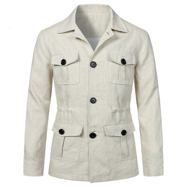 men's jackets 2023 spring linen men multiple pockets cargo male fashion casual button coat plus size 5xl 230311, Black;brown
men's jackets 2023 spring linen men multiple pockets cargo male fashion casual button coat plus size 5xl 230311, Black;brown