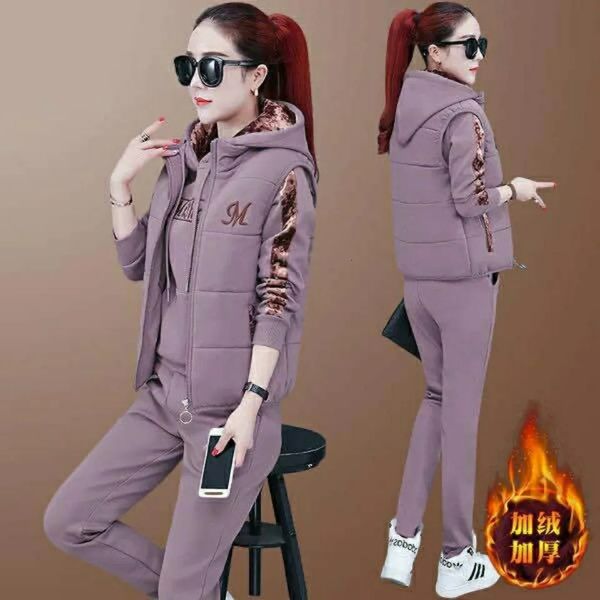 women's two piece pants fashion warm three set women outfit fall winter thicken tracksuit casual waistcoat hoodies pant female sweat su, White
women's two piece pants fashion warm three set women outfit fall winter thicken tracksuit casual waistcoat hoodies pant female sweat su, White
