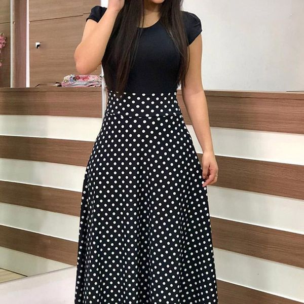 plus size dresses size women summer dot piece beach printed short sleeve casual long party elegant woman 230311, Black
plus size dresses size women summer dot piece beach printed short sleeve casual long party elegant woman 230311, Black