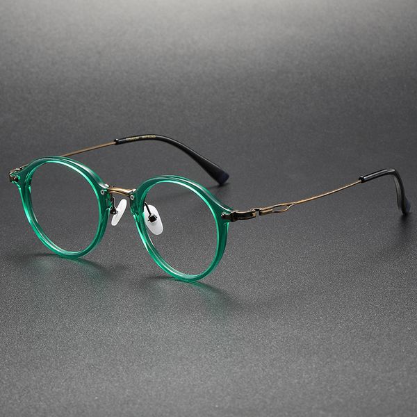 high-end pure titanium handmade glasses frame fashion prescription mirror men's and women's exquisite frames japanese and korean s, Silver
high-end pure titanium handmade glasses frame fashion prescription mirror men's and women's exquisite frames japanese and korean s, Silver