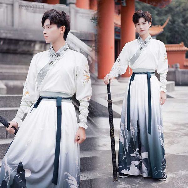 stage wear hanfu men's ancient style swordsman oversized student class chinese childrens spring and autumn costume 9u9f, Black;red
stage wear hanfu men's ancient style swordsman oversized student class chinese childrens spring and autumn costume 9u9f, Black;red