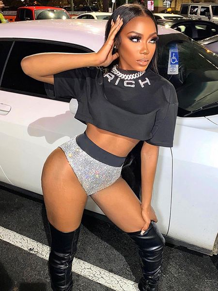women s shorts simenual shiny silver bodycon women unique patchwork high waist seamless briefs fashion harajuku slim leggings 230311, White;black
women s shorts simenual shiny silver bodycon women unique patchwork high waist seamless briefs fashion harajuku slim leggings 230311, White;black