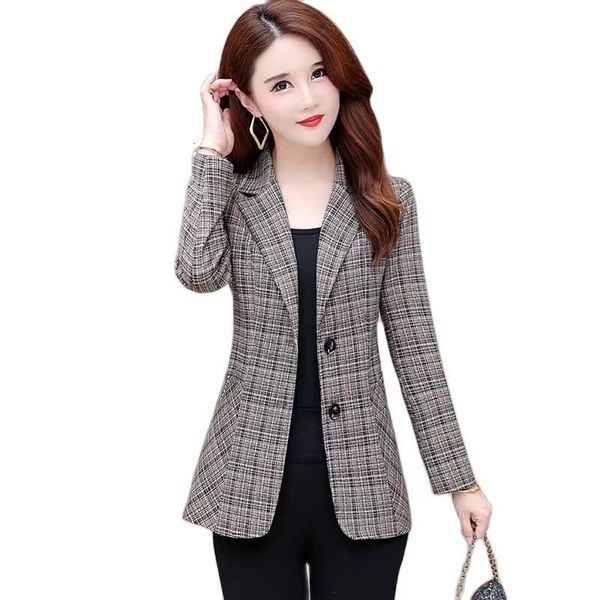 women's suits blazers spring autumn women blazers fashion lattice slim casual suit coat turn-down collar single breasted blazers female, White;black
women's suits blazers spring autumn women blazers fashion lattice slim casual suit coat turn-down collar single breasted blazers female, White;black