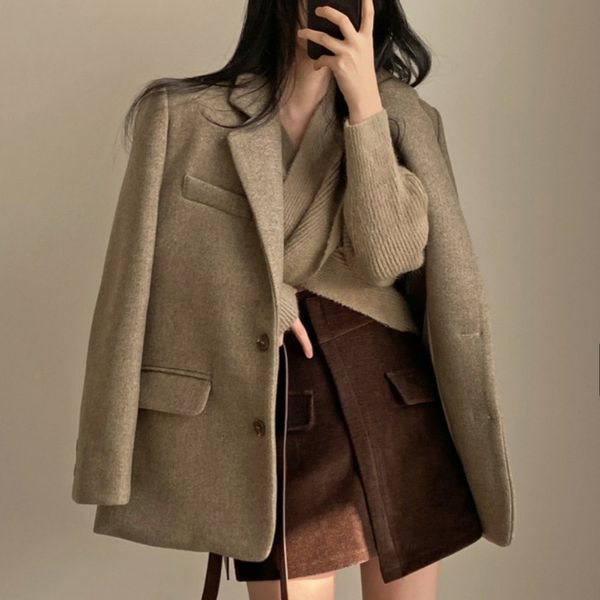women's suits blazers grey solid colors single breasted loose suit woman spring fashion office work long sleeve blazer women korea styl, White;black
women's suits blazers grey solid colors single breasted loose suit woman spring fashion office work long sleeve blazer women korea styl, White;black