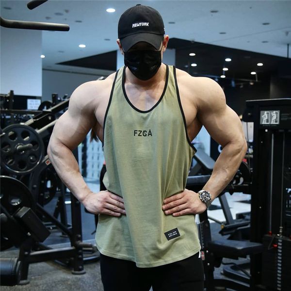 men tank men bodybuilding gym workout fitness cotton sleeveless shirt running clothes stringer singlet male summer casual vest 230311, White;black
men tank men bodybuilding gym workout fitness cotton sleeveless shirt running clothes stringer singlet male summer casual vest 230311, White;black