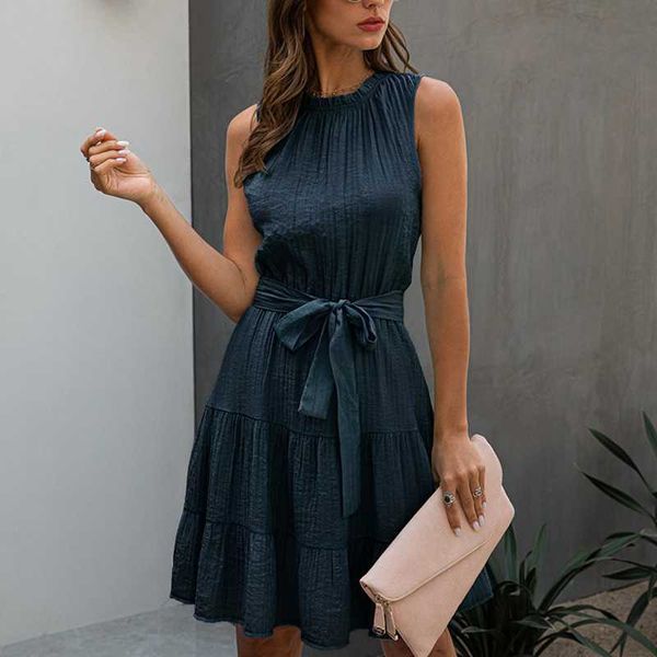 casual dresses summer sweet pleated dress a-shaped female belt sleeveless solid color mini sunscreen skirt female beach skirt vestido2021 g2, Black;gray
casual dresses summer sweet pleated dress a-shaped female belt sleeveless solid color mini sunscreen skirt female beach skirt vestido2021 g2, Black;gray