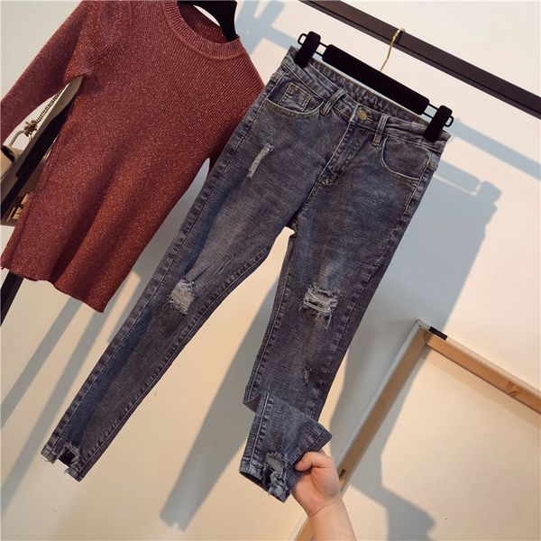 women's jeans spring pencil jeans for woman plus size blue elastic stretchy skinny jeans for women 230311
women's jeans spring pencil jeans for woman plus size blue elastic stretchy skinny jeans for women 230311