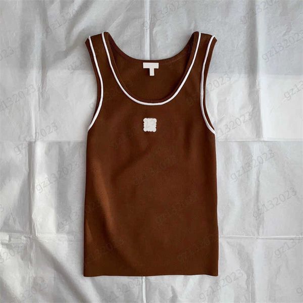 designer tanks camis fashion brand retro style curved bead knitted vest classic logo embroidery u-neck sleeveless pullover women clothing b, White
designer tanks camis fashion brand retro style curved bead knitted vest classic logo embroidery u-neck sleeveless pullover women clothing b, White