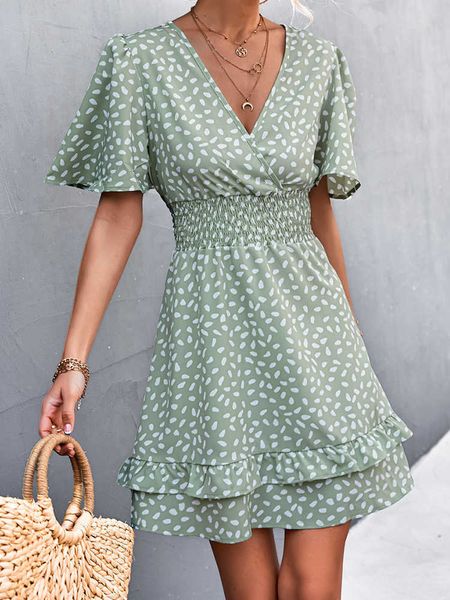 casual dresses green mini dress women summer butterfly sleeve v neck dresses ladies boho polka dot a-line dress beach sundress vestidos g230, Black;gray
casual dresses green mini dress women summer butterfly sleeve v neck dresses ladies boho polka dot a-line dress beach sundress vestidos g230, Black;gray
