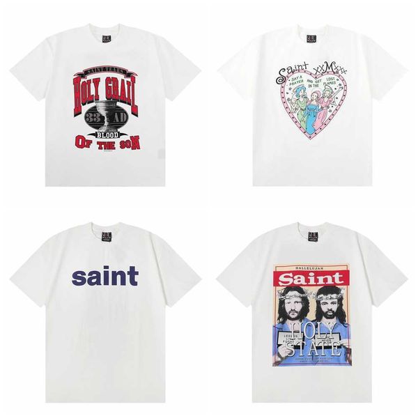 men's tshirts frog drift streetwear vintage graphics printing saint michael oversized loose summer tee t shirt for men women, White;black
men's tshirts frog drift streetwear vintage graphics printing saint michael oversized loose summer tee t shirt for men women, White;black
