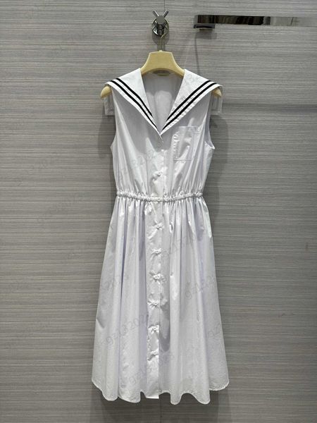 women dresses navy style poplin cotton lapel sleeveless dresses color-blocking webbing edging process large hemline maxiskit dresses for wom, Black;gray
women dresses navy style poplin cotton lapel sleeveless dresses color-blocking webbing edging process large hemline maxiskit dresses for wom, Black;gray