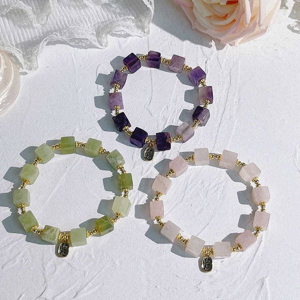 s nafo square sugar design pink small fresh candy color crystal amethyst bracelet girl xia link a, Black
s nafo square sugar design pink small fresh candy color crystal amethyst bracelet girl xia link a, Black