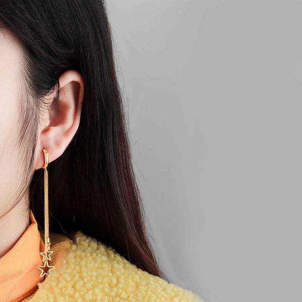 eearings s925 sterling silver long 18k plated star tassel earrings sweet temperament women's earrings linka, Golden
eearings s925 sterling silver long 18k plated star tassel earrings sweet temperament women's earrings linka, Golden