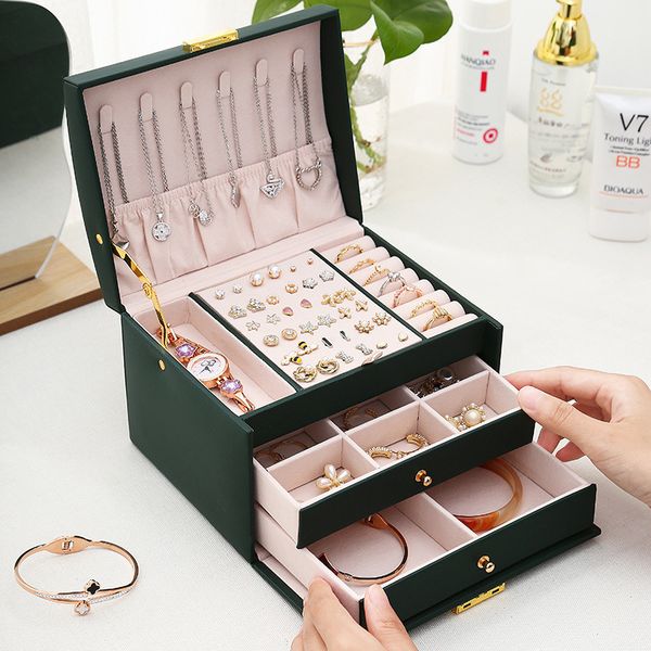 jewelry boxes bloong layers jewelry organizer box exquisite women girls gift display holder earring ring necklace storage 230310, Black;white
jewelry boxes bloong layers jewelry organizer box exquisite women girls gift display holder earring ring necklace storage 230310, Black;white