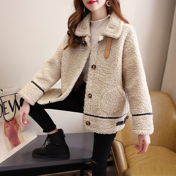 women's jackets lamb wool coat women's longsleeved korean version of loose autumn and winter allmatch thick fur plush warm 230310, Black;brown
women's jackets lamb wool coat women's longsleeved korean version of loose autumn and winter allmatch thick fur plush warm 230310, Black;brown