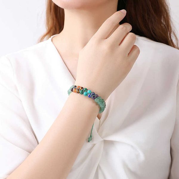 s bohemia 6mm colorful double layer women's natural stone crystal agate beaded life tree bracelet link a, Black
s bohemia 6mm colorful double layer women's natural stone crystal agate beaded life tree bracelet link a, Black