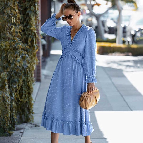 casual dresses casual polka-dot woman dress women boho loose long sleeve midi dress spring elegant ladies v neck long dresses vintage sundre, Black;gray
casual dresses casual polka-dot woman dress women boho loose long sleeve midi dress spring elegant ladies v neck long dresses vintage sundre, Black;gray
