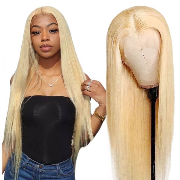 pre plucked 613# blonde 13x4 lace frontal wigs human hair brazilian indian peruvian malaysian body straight water loose deep curly for women, Black
pre plucked 613# blonde 13x4 lace frontal wigs human hair brazilian indian peruvian malaysian body straight water loose deep curly for women, Black