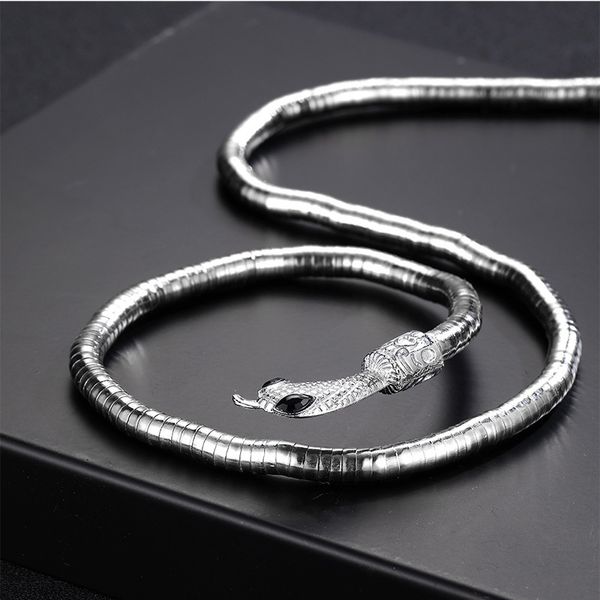 personality winding serpentine chains european and american cold wind niche design sense girl dark collar for female men, Silver
personality winding serpentine chains european and american cold wind niche design sense girl dark collar for female men, Silver
