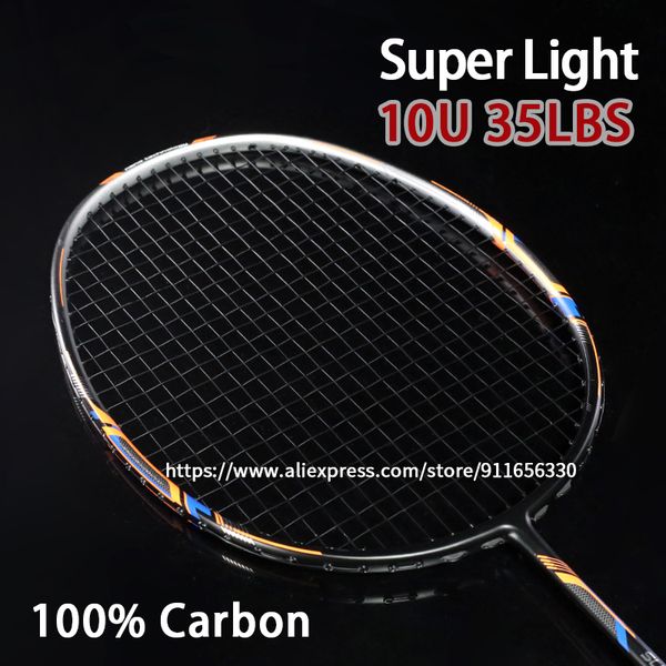 badminton rackets 1pcs super light 10u 100 carbon fiber g5 13kg professional training racquet strung with bags sports for 230311
badminton rackets 1pcs super light 10u 100 carbon fiber g5 13kg professional training racquet strung with bags sports for 230311