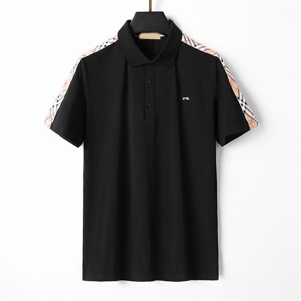 2023 new short-sleeved t-shirt men's summer lapel ironed polo shirt color-block high-end business casual men's wear, White;black
2023 new short-sleeved t-shirt men's summer lapel ironed polo shirt color-block high-end business casual men's wear, White;black