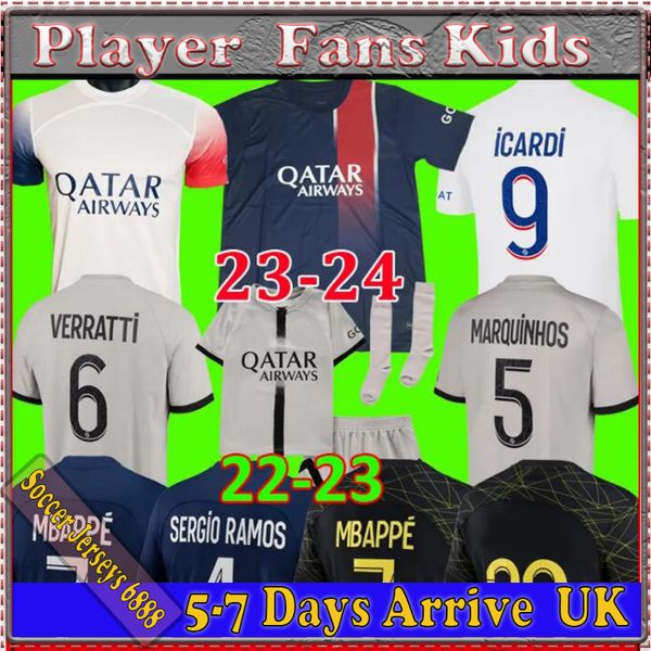 22 23 psgs mbappe messis soccer jerseys di maria wijnaldum ramos hakimi maillots de football shirts kit icardi verratti vitinha donnarumma f, Black;yellow
22 23 psgs mbappe messis soccer jerseys di maria wijnaldum ramos hakimi maillots de football shirts kit icardi verratti vitinha donnarumma f, Black;yellow