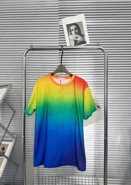 womens t-shirts rainbow gradient alphabet jacquard crewneck pullover tee regular version slim short sleeves t-shirts womens apparel, White
womens t-shirts rainbow gradient alphabet jacquard crewneck pullover tee regular version slim short sleeves t-shirts womens apparel, White