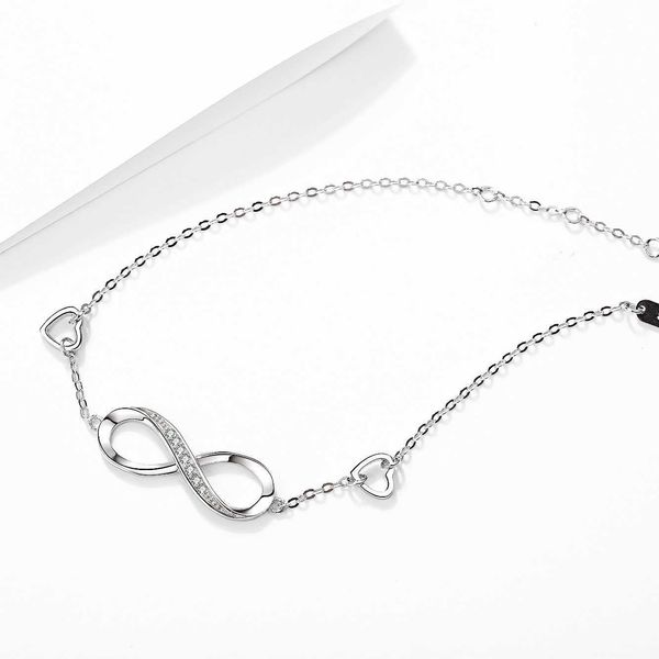 bracelets s925 sterling silver style women's 8-character bracelet classic fashion infinite symbol handicraft mother's day gift, Black
bracelets s925 sterling silver style women's 8-character bracelet classic fashion infinite symbol handicraft mother's day gift, Black