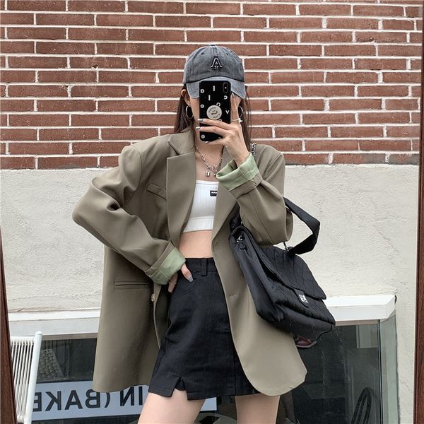 women's suits blazers jmprs suit jacket women's korean style oversize design casual suit all match fashion blazer mujer office lad, White;black
women's suits blazers jmprs suit jacket women's korean style oversize design casual suit all match fashion blazer mujer office lad, White;black