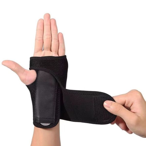 1pc adjust steel splint wrist brace support arthritis sprain carpal tunnel mouse hand wristband wrap protector sports safety, Black;red
1pc adjust steel splint wrist brace support arthritis sprain carpal tunnel mouse hand wristband wrap protector sports safety, Black;red