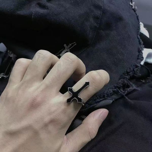 new ring european and american personality retro cross drop oil men and women's opening ring, Golden;silver
new ring european and american personality retro cross drop oil men and women's opening ring, Golden;silver