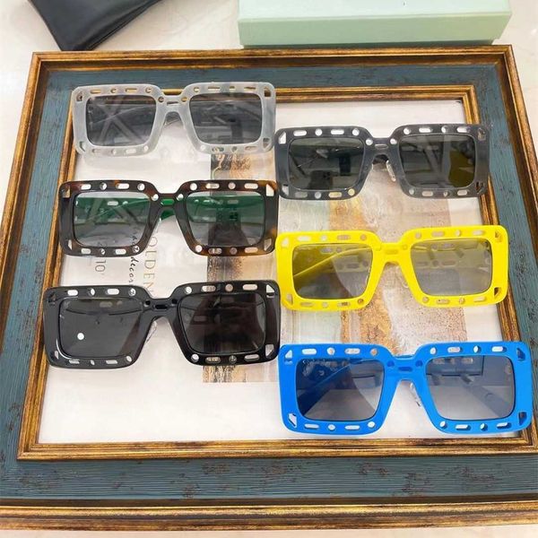 2023 fashion sunglasses %60 factory direct retail off sunglass women new style white hollow out dign ins men, White;black