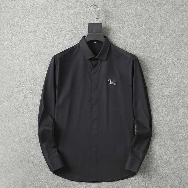 men's shirt high elasticity anti-wrinkle long sleeve design luxury cotton business casual suit shirt pony lapel single button down shir, White;black
men's shirt high elasticity anti-wrinkle long sleeve design luxury cotton business casual suit shirt pony lapel single button down shir, White;black