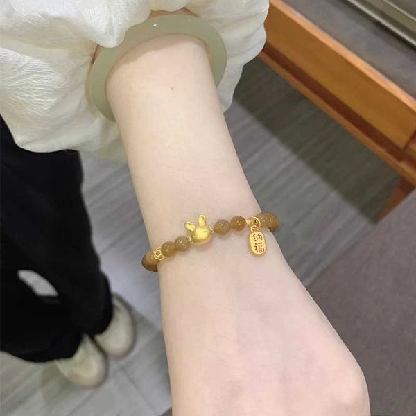 s light luxury female golden rabbit nafu brand sugar hetian jade bracelet is a gift for girlfriend in the rabbit's year of life, Black
s light luxury female golden rabbit nafu brand sugar hetian jade bracelet is a gift for girlfriend in the rabbit's year of life, Black