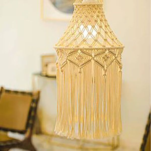 customizable climbing ropes cotton hand woven lampshade pendant light cover bohemian lamp
customizable climbing ropes cotton hand woven lampshade pendant light cover bohemian lamp