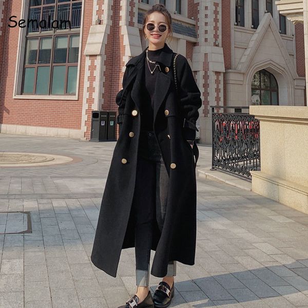 women's jackets fashion elegant black woolen coat autumn and winter loose doublebreasted temperament hepburn long red overcoat jacket 2, Black;brown
women's jackets fashion elegant black woolen coat autumn and winter loose doublebreasted temperament hepburn long red overcoat jacket 2, Black;brown