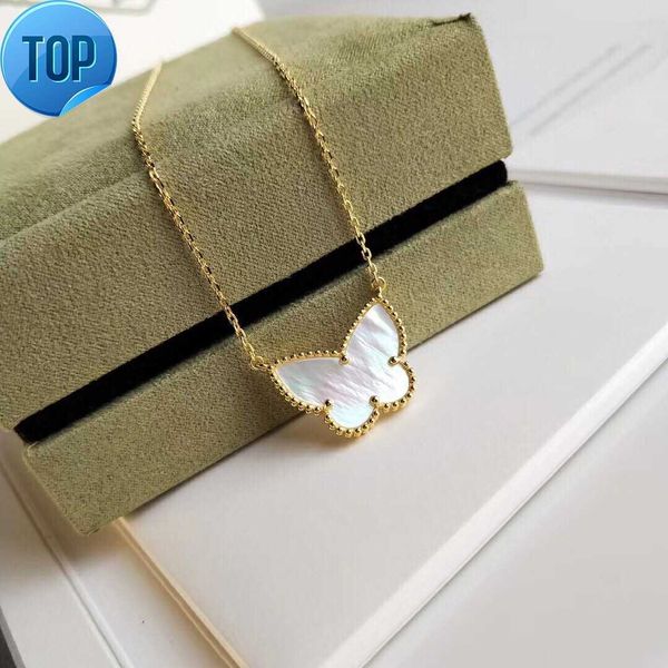 vintage lucky pendant necklace designer 18k yellow gold plated white mother of pearl butterfly charm short chain choker for women jewelry, Silver
vintage lucky pendant necklace designer 18k yellow gold plated white mother of pearl butterfly charm short chain choker for women jewelry, Silver