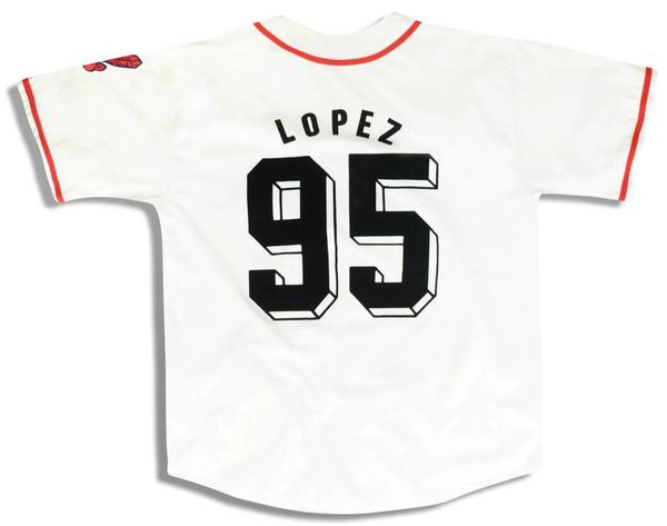 stitched baseball jerseys 95 lopez mitchell ness jersey 1995 men women youth s-4xl retro jersey, Blue;black
stitched baseball jerseys 95 lopez mitchell ness jersey 1995 men women youth s-4xl retro jersey, Blue;black