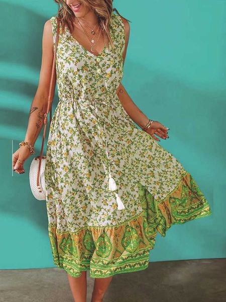 casual dresses summer v neck button long dress women sleeveless printed floral dress high waist lace-up split dress casual vacation beach dr, Black;gray
casual dresses summer v neck button long dress women sleeveless printed floral dress high waist lace-up split dress casual vacation beach dr, Black;gray