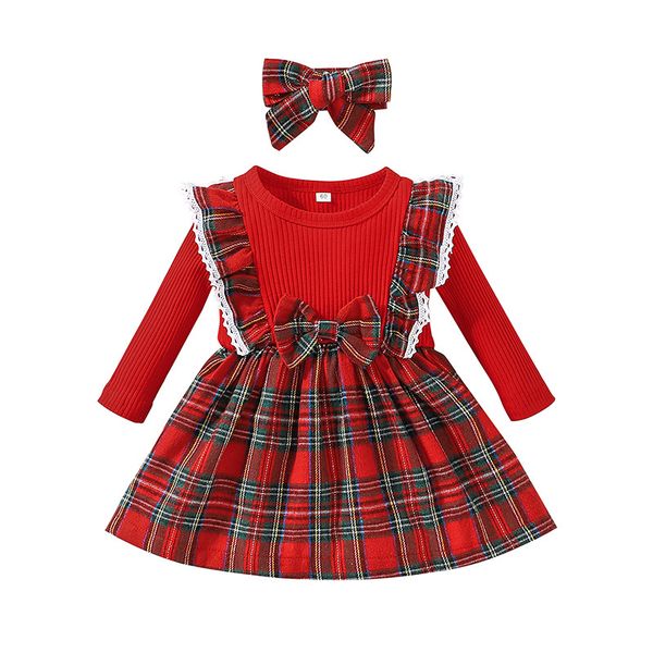 baby fashion plaid dress christmas children long sleeve plaid skirt bowknot skirt, White
baby fashion plaid dress christmas children long sleeve plaid skirt bowknot skirt, White