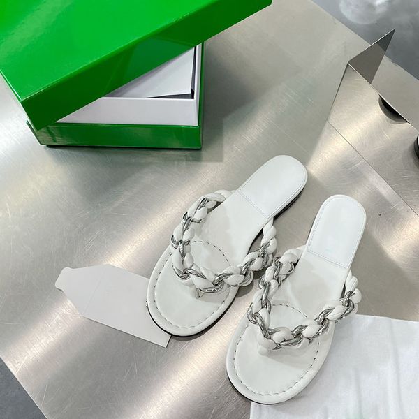 womens thong flat sandals flip flops slippers braided woven with metal hardware chain walking thong slide real leather outsole designer slip, Black
womens thong flat sandals flip flops slippers braided woven with metal hardware chain walking thong slide real leather outsole designer slip, Black