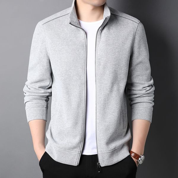 men's jackets autumn plain brand collar casual stylish fashion winter stand jacket zip up classic breathable coats trendy clothing 2303, Black;brown
men's jackets autumn plain brand collar casual stylish fashion winter stand jacket zip up classic breathable coats trendy clothing 2303, Black;brown