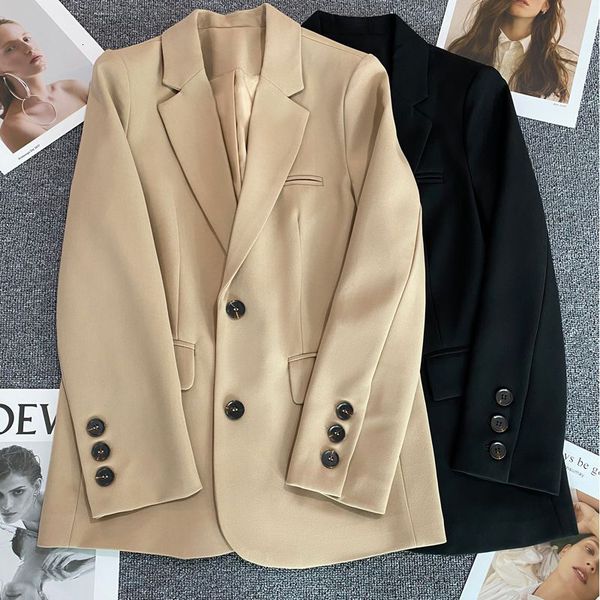 women's suits blazers lucyever casual blazers women korean loose long sleeve office suit jackets ladies fashion high street single brea, White;black
women's suits blazers lucyever casual blazers women korean loose long sleeve office suit jackets ladies fashion high street single brea, White;black