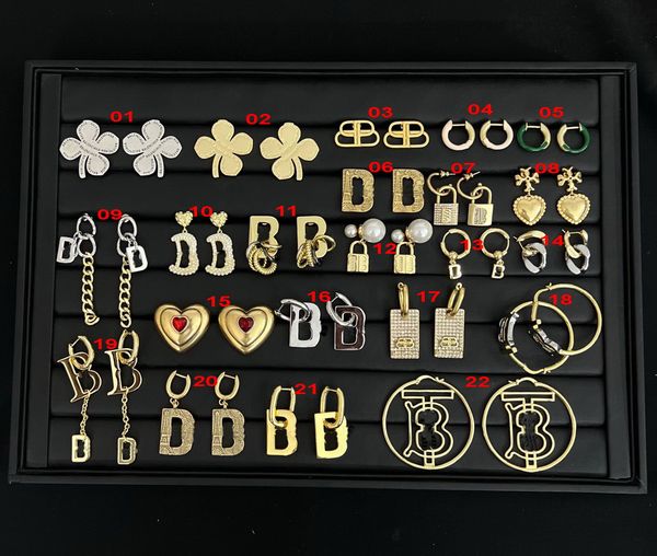 fashion simplicity designer jewelry earring studs new unique shaped brand b letters pendant with logo shiny non-fading chandelier earrings b, Golden;silver
fashion simplicity designer jewelry earring studs new unique shaped brand b letters pendant with logo shiny non-fading chandelier earrings b, Golden;silver