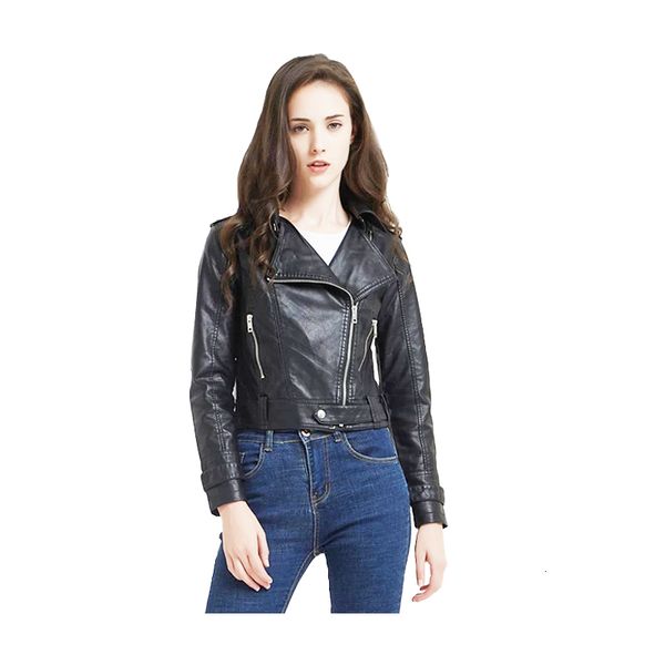 women's jackets elegant short jacket women zip pocket fashion leather coat lady lapel outfit clothes female locomotive style streetwear, Black;brown
women's jackets elegant short jacket women zip pocket fashion leather coat lady lapel outfit clothes female locomotive style streetwear, Black;brown