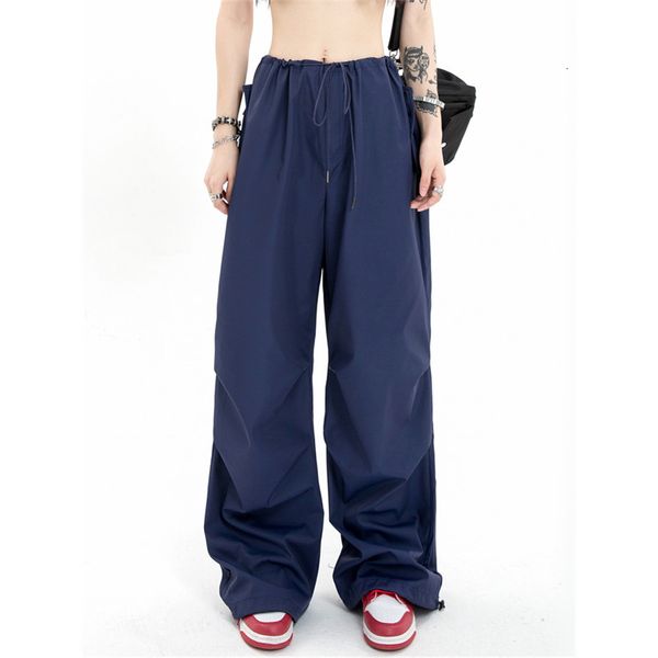 women s pants s navy blue overalls straight vintage american high street hip hop fashion waist baggy wide leg trouser autumn 230311, Black;white
women s pants s navy blue overalls straight vintage american high street hip hop fashion waist baggy wide leg trouser autumn 230311, Black;white
