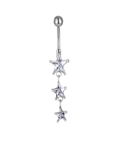d0614 1 color clear belly ring nice stars style with piercing body jewlery navel1512671, Silver
d0614 1 color clear belly ring nice stars style with piercing body jewlery navel1512671, Silver