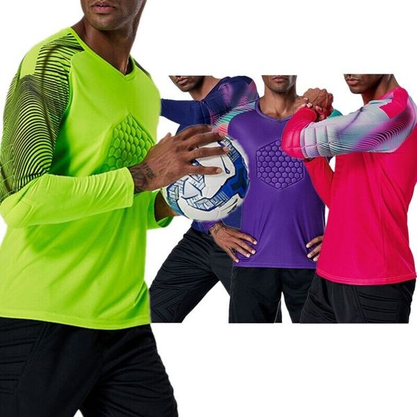 mens goalkeeper soccer jersey uniform long sleeve lightweight shirt sweatshirt, White;black
mens goalkeeper soccer jersey uniform long sleeve lightweight shirt sweatshirt, White;black