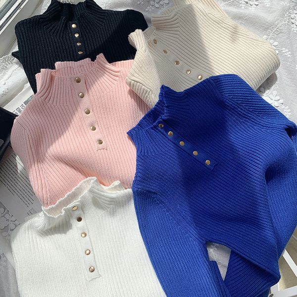 cardigan children sweater autumn winter products pullover knitwear girl baby solid color half high collar bottoming shirt toddler clothes 23, Blue
cardigan children sweater autumn winter products pullover knitwear girl baby solid color half high collar bottoming shirt toddler clothes 23, Blue